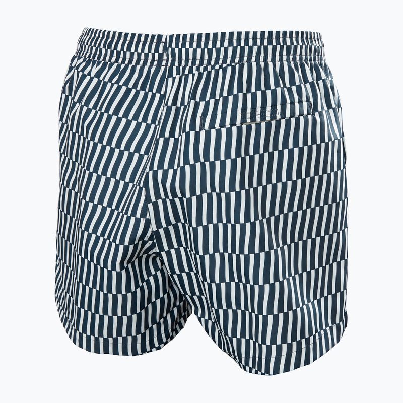 Spodenki żeglarskie męskie Helly Hansen Newport Trunk 4.5" navy offset stripe aop 6