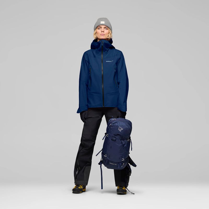 Kurtka przeciwdeszczowa damska NORRONA Falketind Gore-Tex indigo night 2