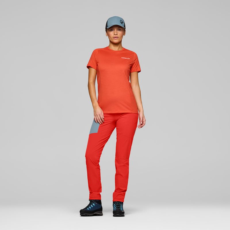 Spodnie trekkingowe damskie NORRONA Falketind Flex1 Light aura orange 2