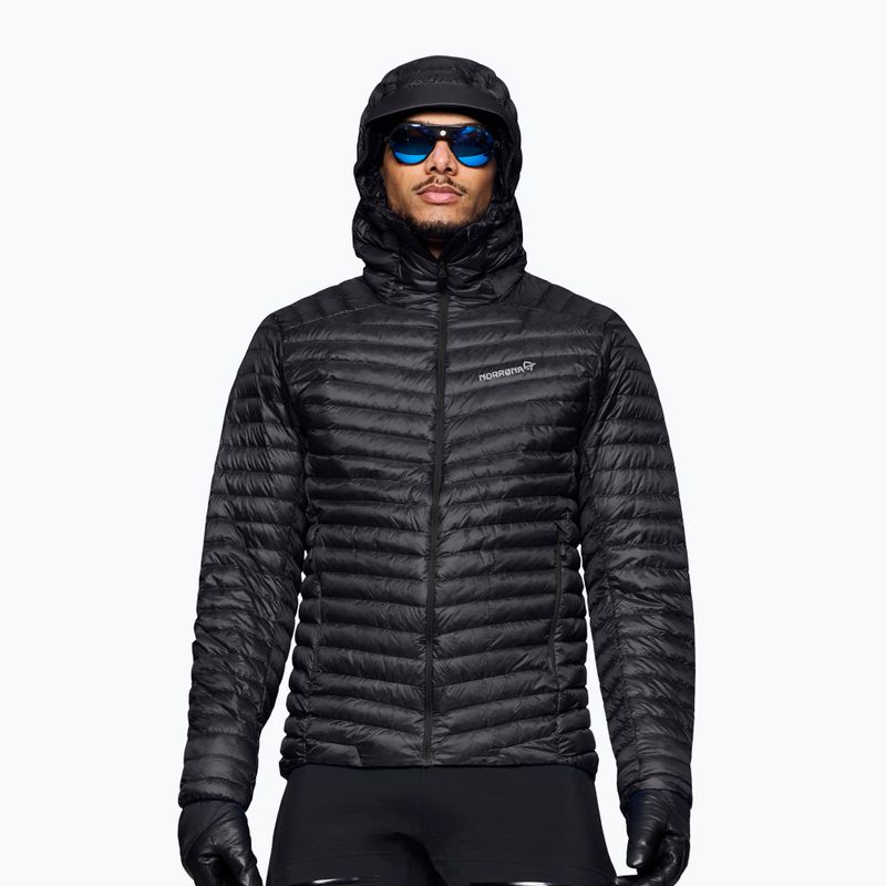 Kurtka puchowa męska Norrona Trollveggen Down800 Super Light Hood Caviar Black