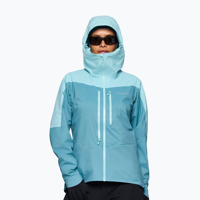 Kurtka przeciwdeszczowa damska NORRONA Falketind Dri1 brittany blue/aqua haze