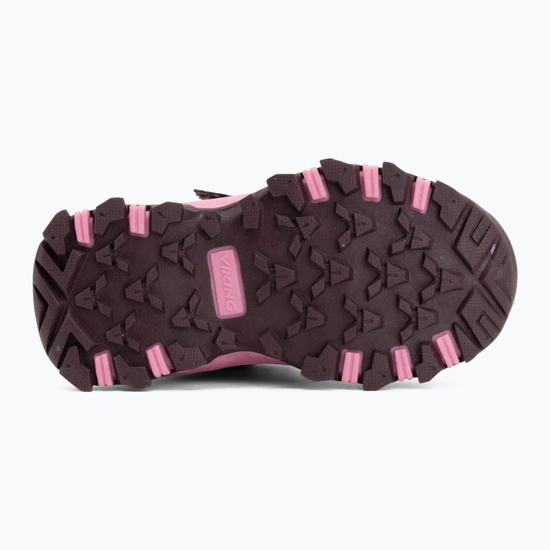 Buty dziecięce Viking Footwear Track Mid 2V Waterproof plum/multi 4