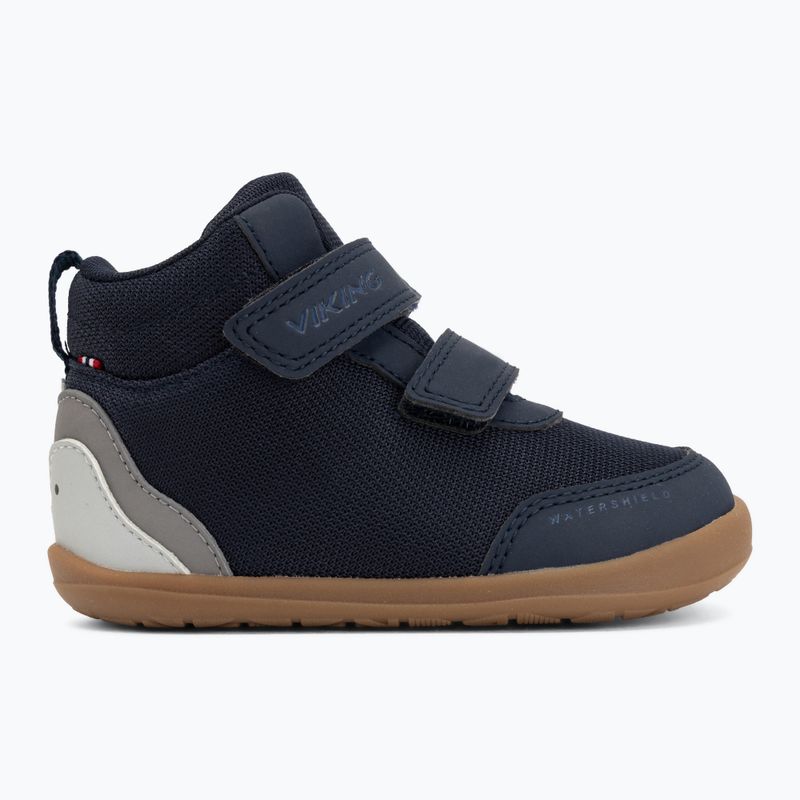 Buty barefoot dziecięce Viking Footwear Alv Barefoot Mid 2V Waterproof navy 2