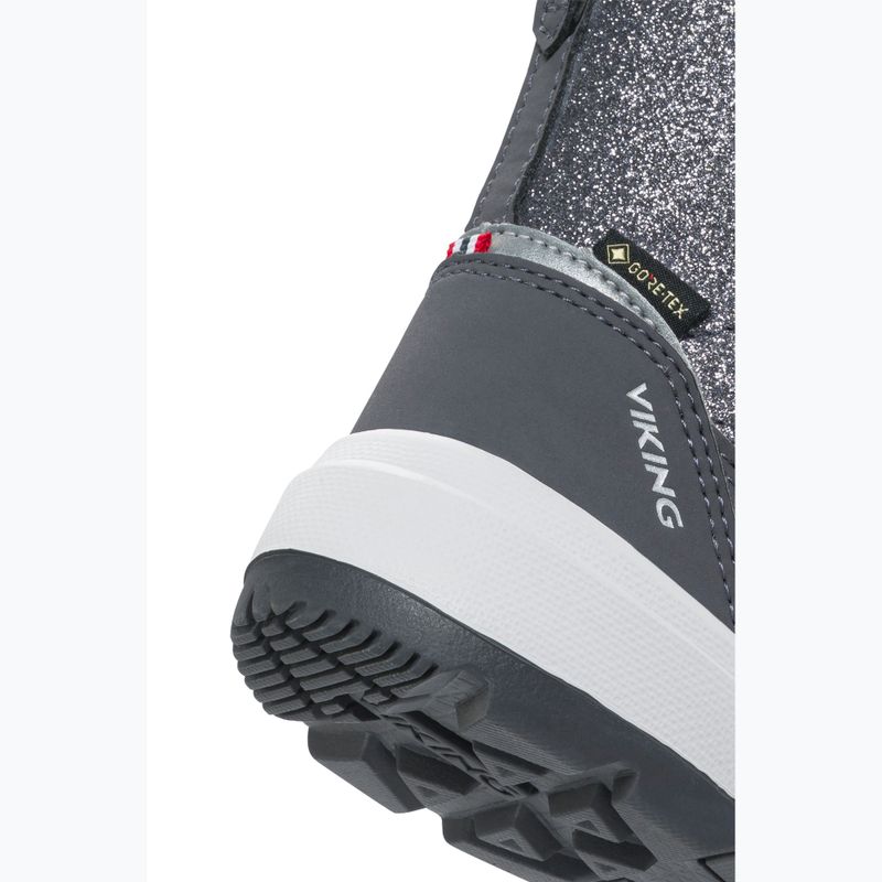 Śniegowce dziecięce Viking Footwear Toasty Glitter Warm Gore-Tex Zip dark grey 6