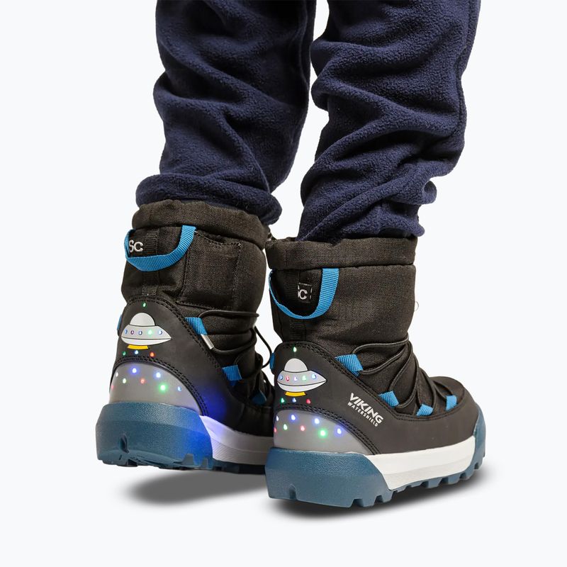 Śniegowce dziecięce Viking Footwear Spaceship Warm SC Waterproof black/dark blue 11