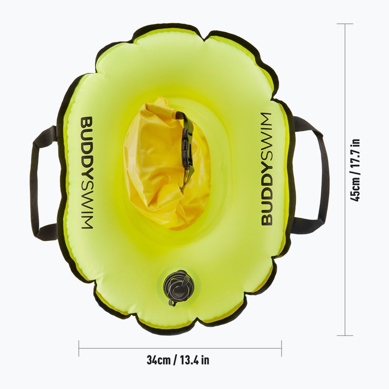 Bojka asekuracyjna BuddySwim Hydrastation 10 l yellow 2