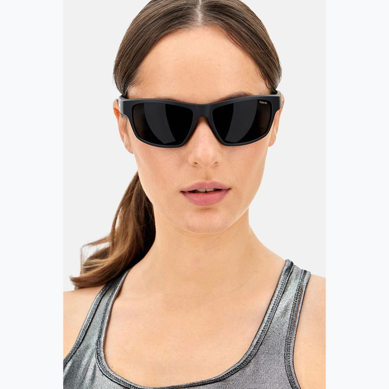 Okulary przeciwsłoneczne Polaroid PLD 7037/S matte black/grey polarized 7