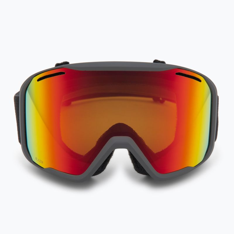 Gogle narciarskie Smith Blazer slate/red sol-x mirror 2
