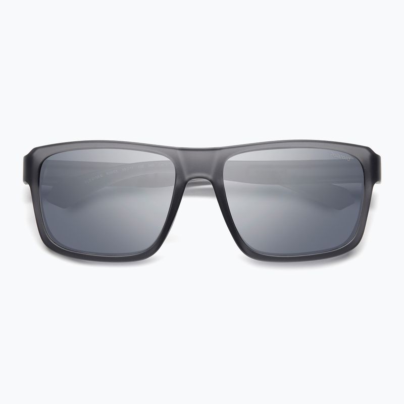 Okulary przeciwsłoneczne męskie Polaroid PLD 2158/S matte grey/grey silver mirror polarized 4