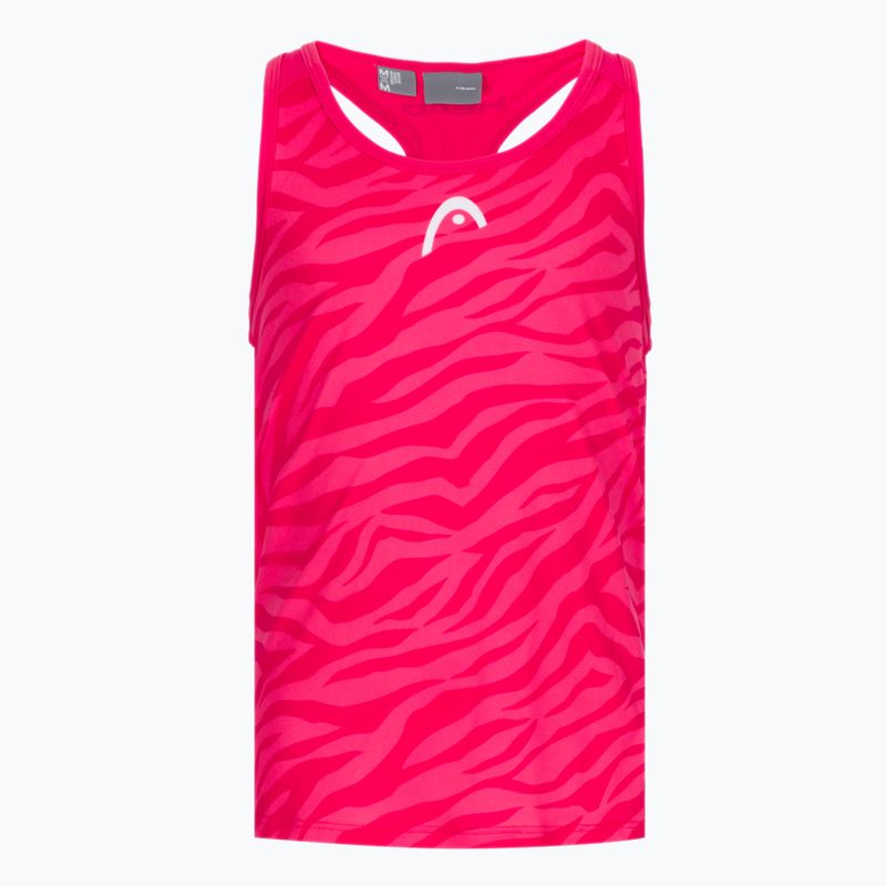 Koszulka tenisowa dziecięca HEAD Agility W magenta/print vision