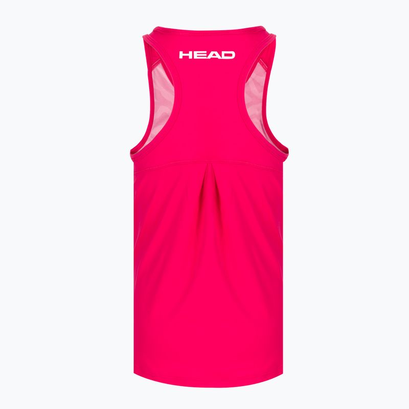 Koszulka tenisowa dziecięca HEAD Agility W magenta/print vision 2
