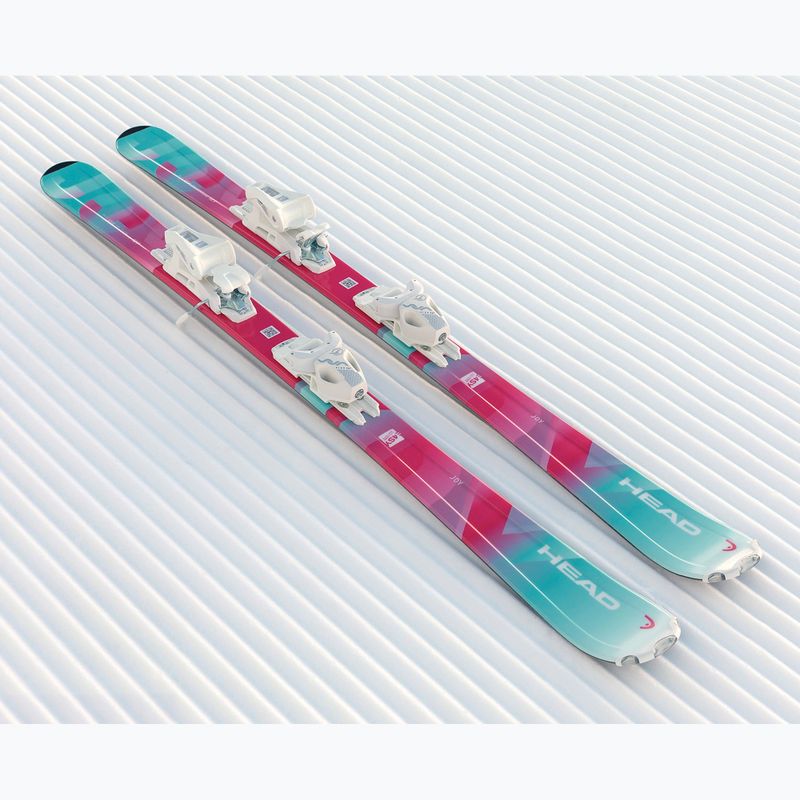 Narty zjazdowe dziecięce HEAD Joy Easy JRS + wiązania Jrs 4.5 GW CA 2025 mint/pink 7
