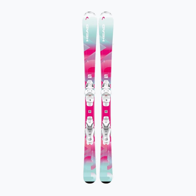 Narty zjazdowe dziecięce HEAD Joy Easy JRS + wiązania Jrs 7.5 GW CA 2025 mint/pink