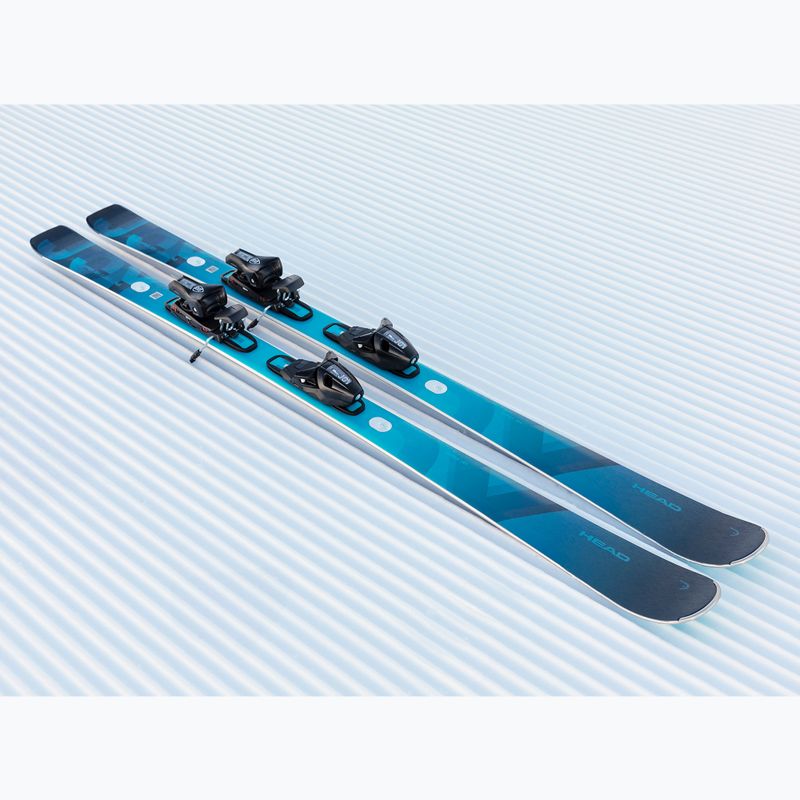 Narty zjazdowe damskie HEAD e-Super Joy SW SLR BB Joy Pro + wiązania Joy 11 GW SLR blue/black 12