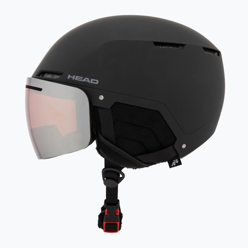 Kask narciarski HEAD Cinema black/silver red 3