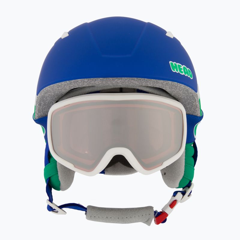 Kask narciarski dziecięcy HEAD Mojo Set + Gogle Jr blue/green/silver red 2