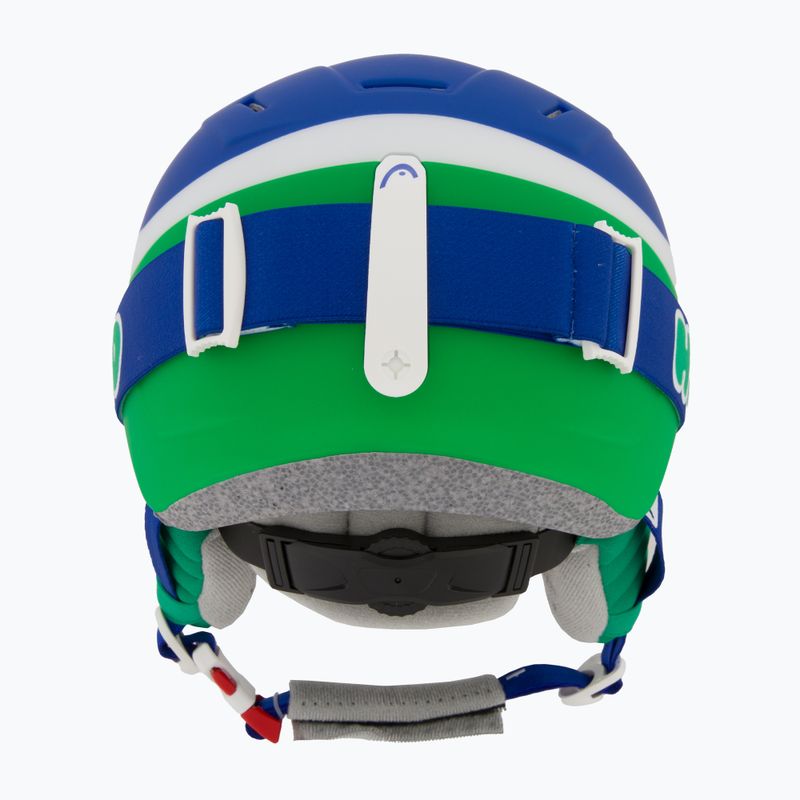 Kask narciarski dziecięcy HEAD Mojo Set + Gogle Jr blue/green/silver red 3