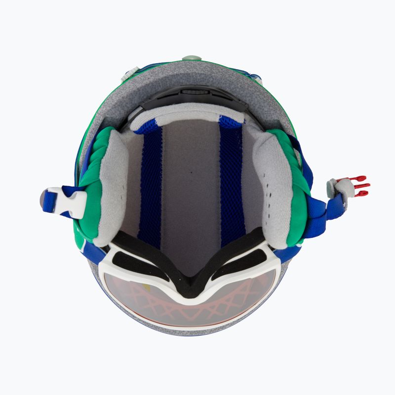 Kask narciarski dziecięcy HEAD Mojo Set + Gogle Jr blue/green/silver red 5