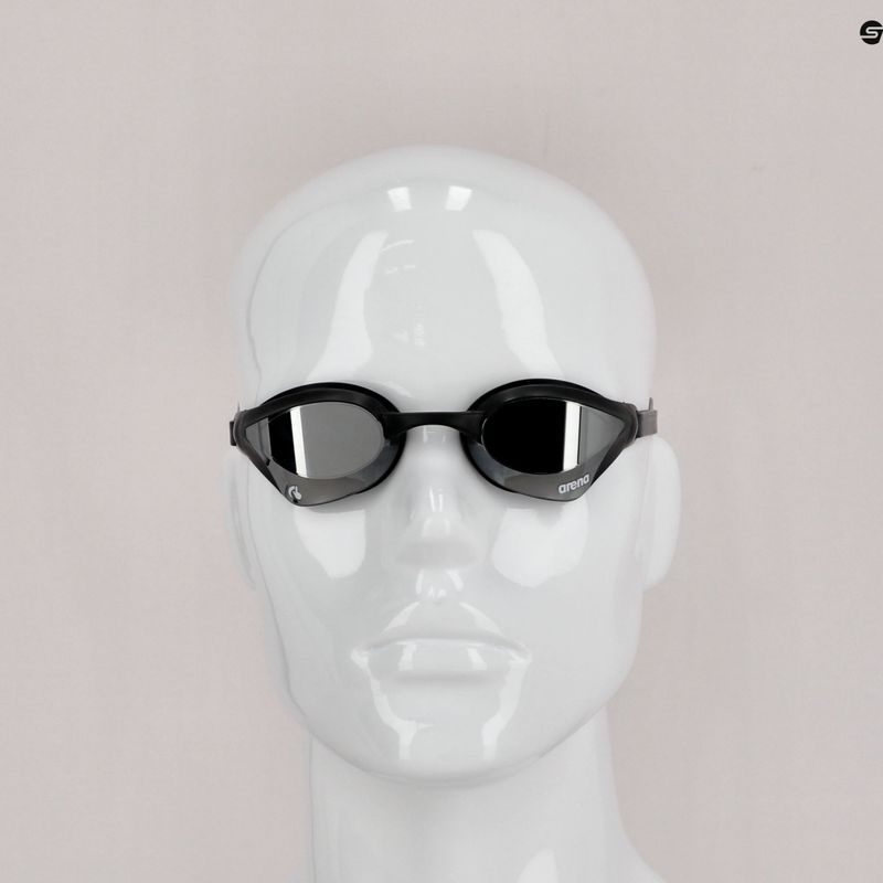 Okulary do pływania arena Cobra Core Swipe Mirror silver/black 8