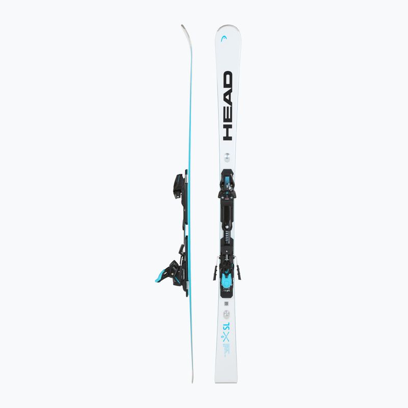 Narty zjazdowe HEAD WC Rebels e-SL RP EVO 14 + wiązania Freeflex 14 GW 2024 white/blue 2