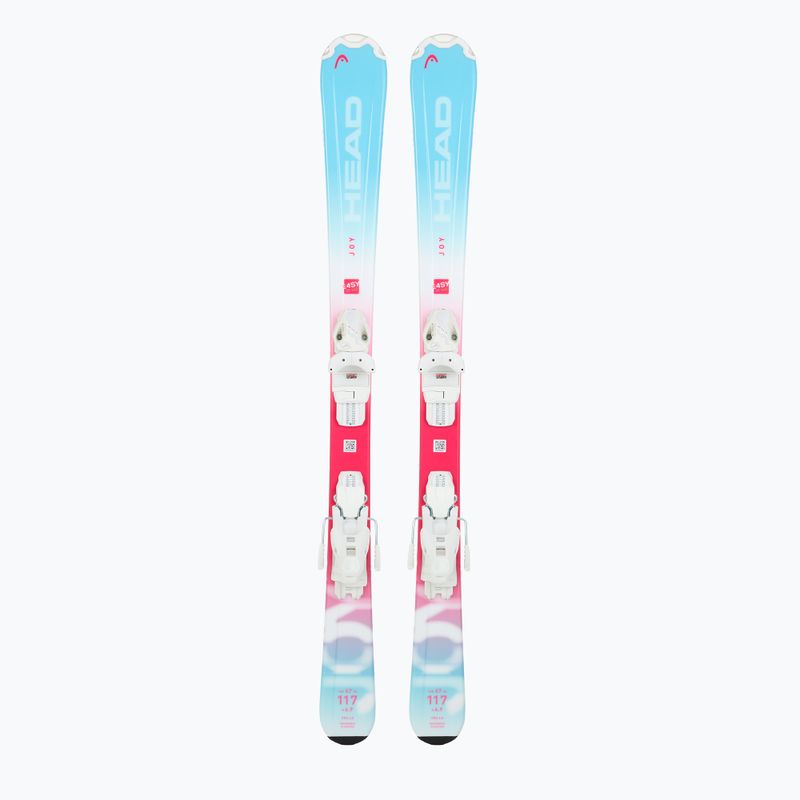 Narty zjazdowe dziecięce HEAD Joy Easy JRS + wiązania Jrs 4.5 GW CA 2024 mint/pink