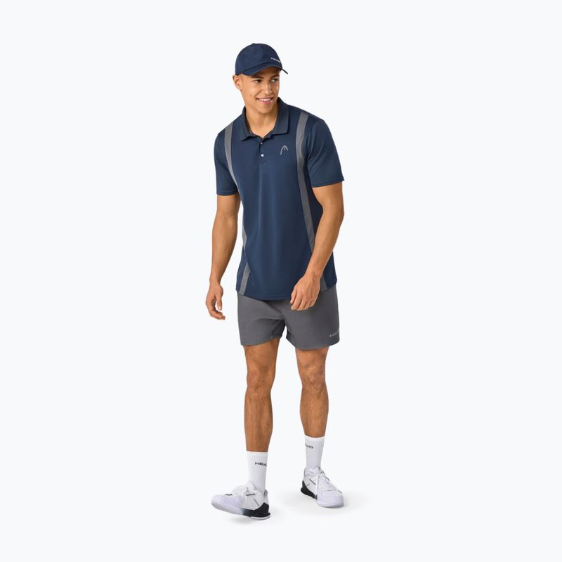 Koszulka tenisowa polo męska HEAD Club 25 Tech Polo navy 2