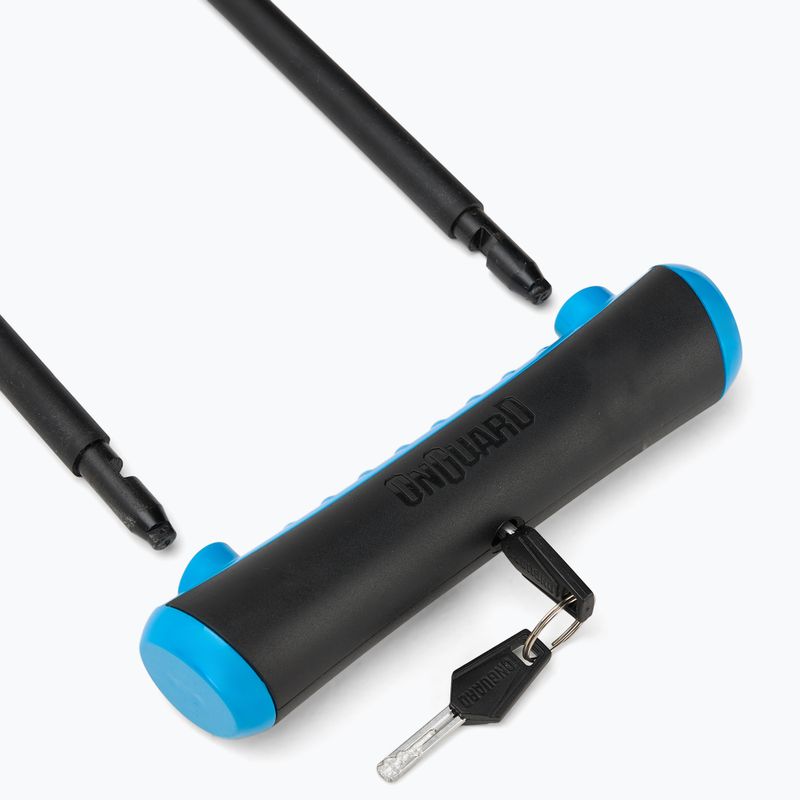Zapięcie rowerowe OnGuard Neon 8154BU U-Lock black/blue 3