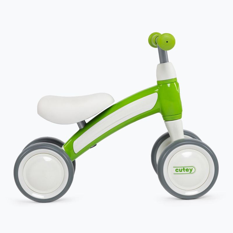 Rowerek biegowy czterokołowy Qplay Cutey green