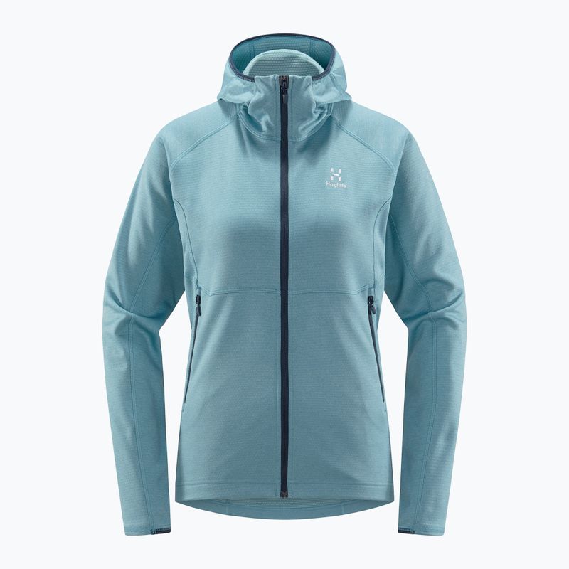 Bluza trekkingowa damska Haglöfs Skuta Hood frost blue