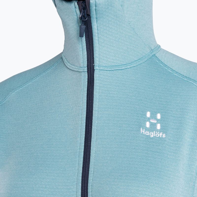 Bluza trekkingowa damska Haglöfs Skuta Hood frost blue 3