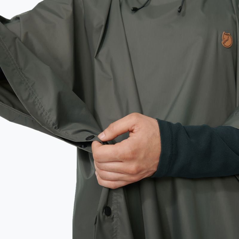 Peleryna przeciwdeszczowa Fjällräven Poncho dark olive 6