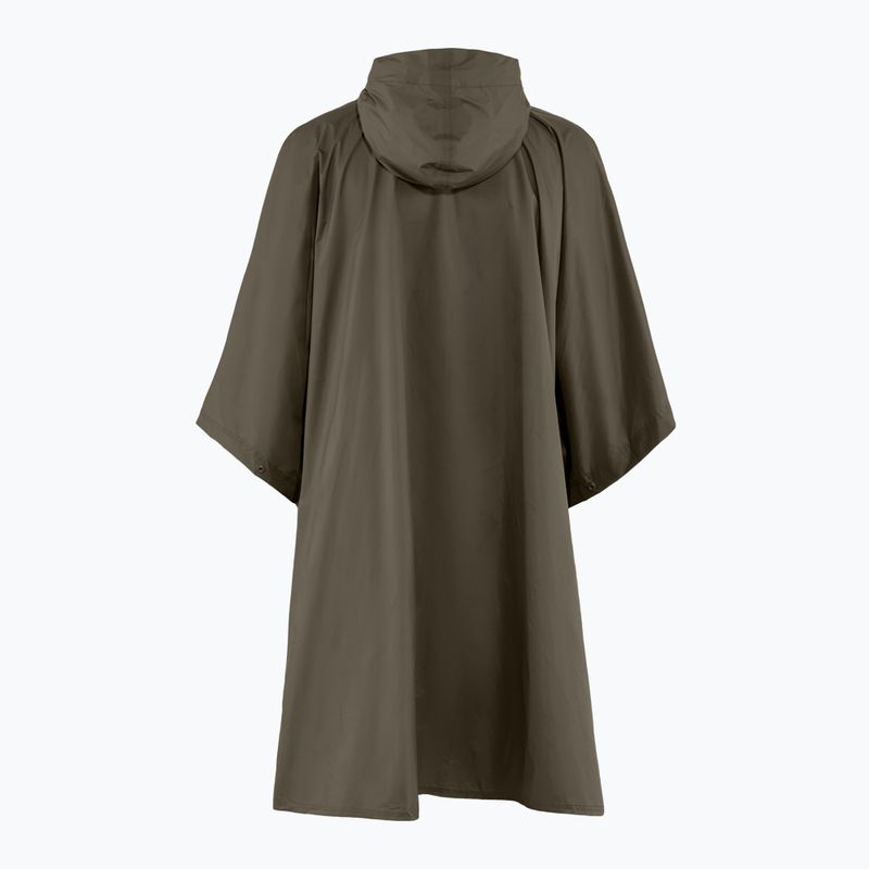Peleryna przeciwdeszczowa Fjällräven Poncho dark olive 8