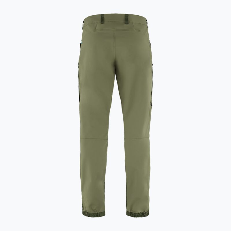 Spodnie trekkingowe męskie Fjällräven Keb Agile laurel green/ deep forest 2