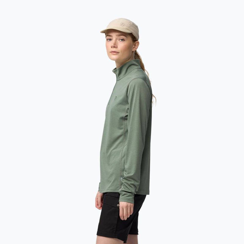 Bluza trekkingowa damska Fjällräven Abisko Day Hike Half Zip patina green 5