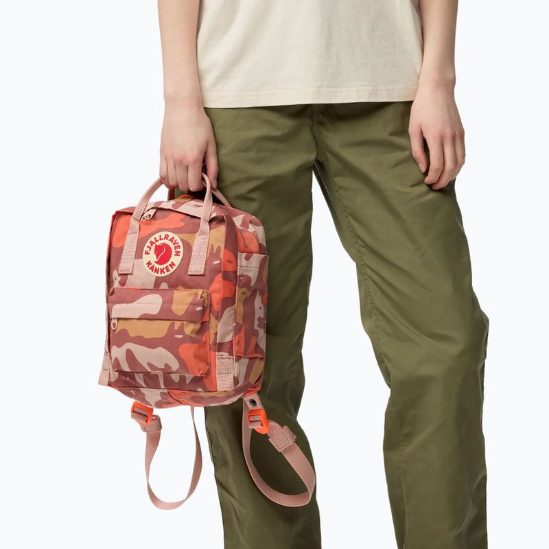 Plecak miejski Fjällräven Kanken Graphics Mini 7 l chalkrose/hidden animals 6