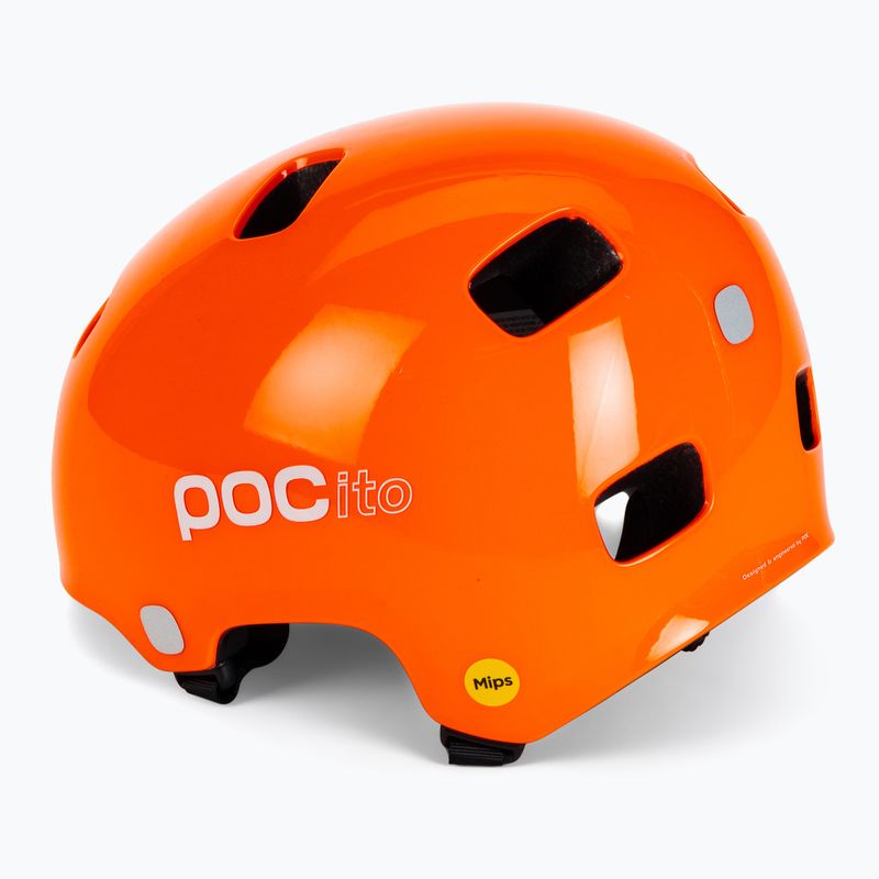Kask rowerowy dziecięcy POC Pocito Crane MIPS Jr 10826 fluorescent orange 3