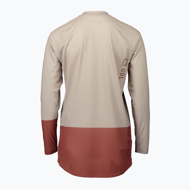 Longsleeve rowerowy damski POC MTB Pure W light sandstone beige/himalayan salt 2