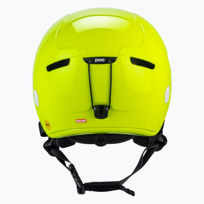 Kask narciarski dziecięcy POC Pocito Obex MIPS Jr fluorescent yellow/green 3