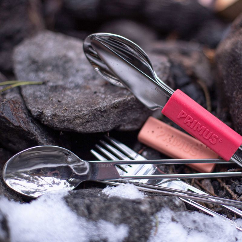 Sztućce turystyczne Primus Leisure Cutlery pink 2