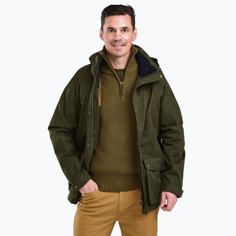 Kurtka przeciwwiatrowa męska Pinewood Nydala Classic 2L moss green 3