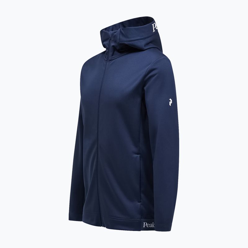 Bluza trekkingowa męska Peak Performance Rider Tech Zip Hood blue shadow 2