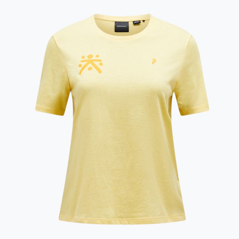 Koszulka damska Peak Performance Explore Graphic mellow yellow 3