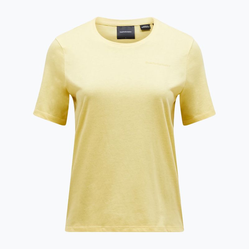 Koszulka damska Peak Performance Explore Logo mellow yellow 3