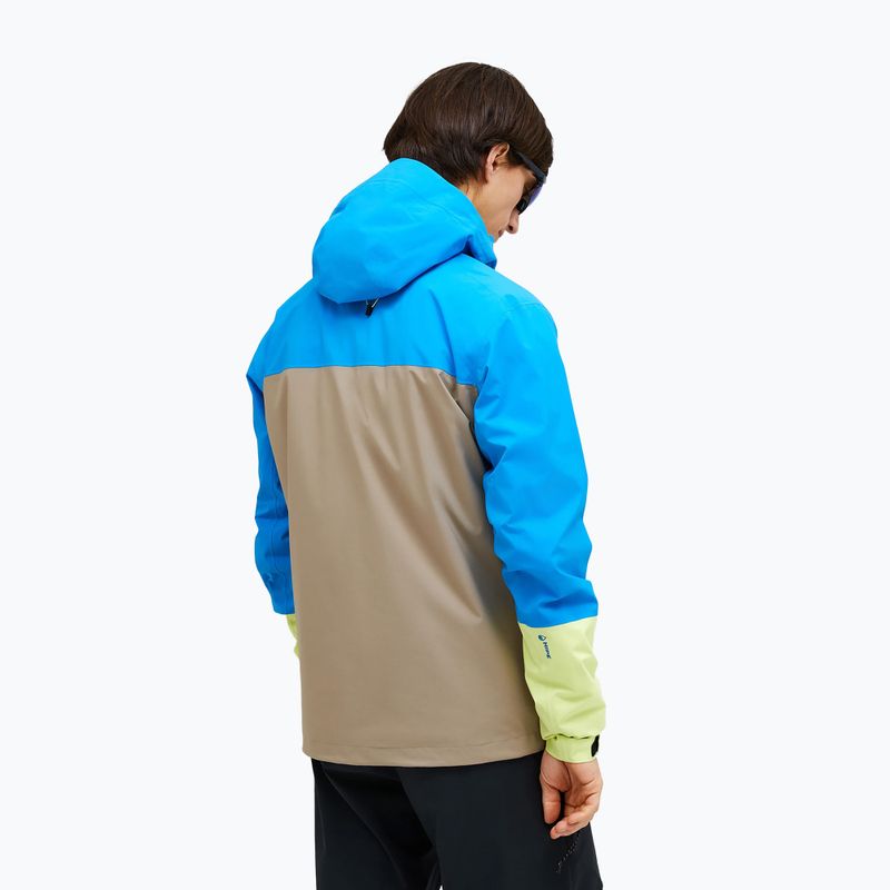 Kurtka przeciwdeszczowa męska Peak Performance Trail Hipe Shell Jacket brilliant blue/beige/ sunny 2