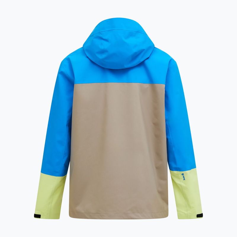 Kurtka przeciwdeszczowa męska Peak Performance Trail Hipe Shell Jacket brilliant blue/beige/ sunny 6
