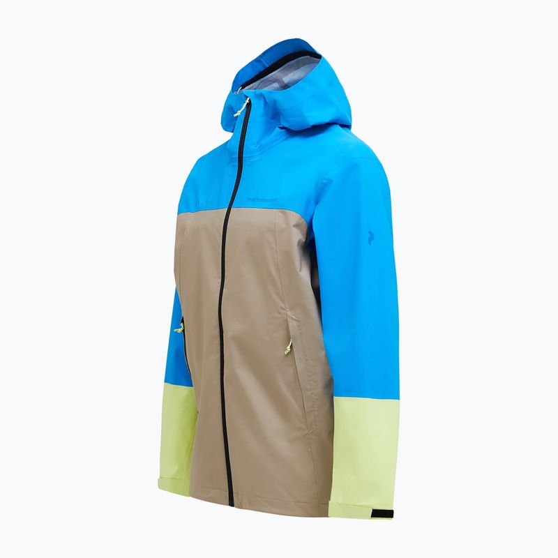 Kurtka przeciwdeszczowa męska Peak Performance Trail Hipe Shell Jacket brilliant blue/beige/ sunny 7