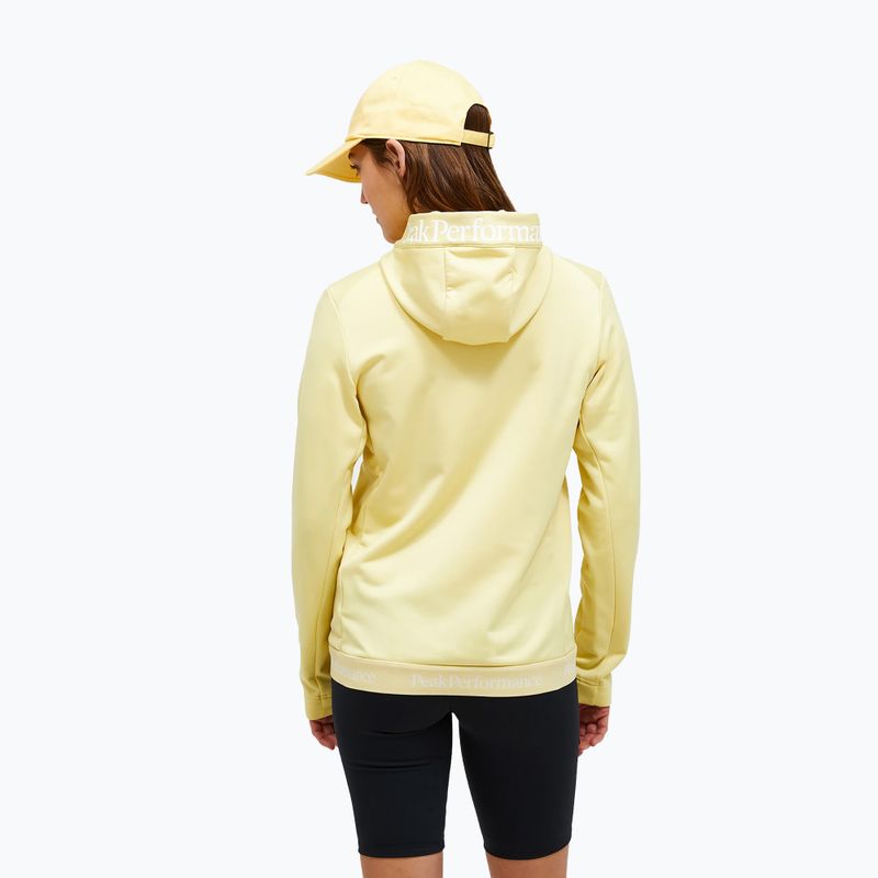 Bluza damska Peak Performance Rider Tech Zip Hood mellow yellow 3