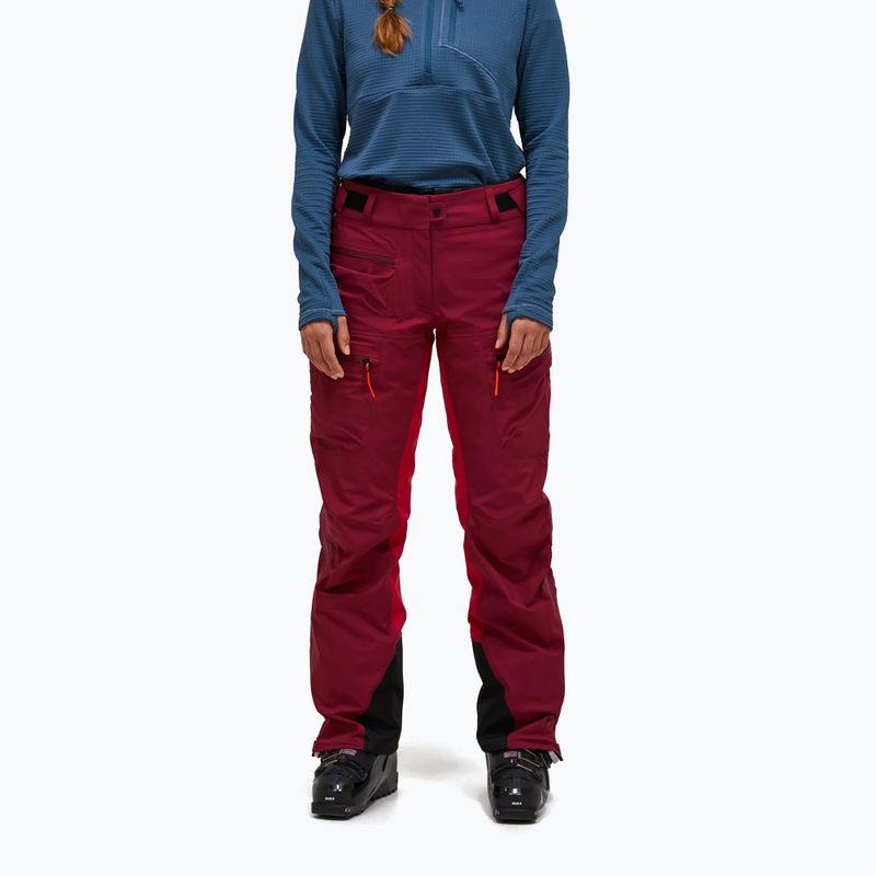 Spodnie narciarskie damskie Peak Performance Vislight GTX C-Knit 3L vertical zenith/tech burgundy