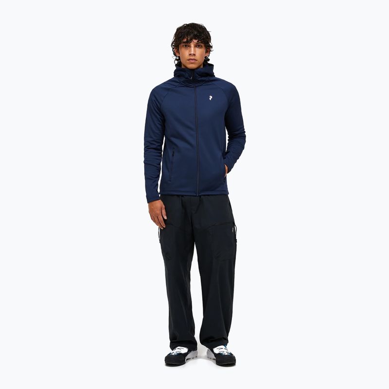 Bluza męska Peak Performance Rider Essentials Zip Hood blue shadow/blue shadow 2