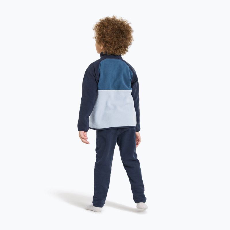 Bluza polarowa dziecięca Didriksons Monte Half Button cloud blue 3